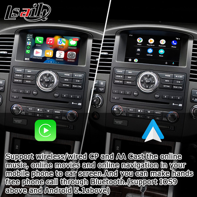 OEM ενσωμάτωση ασύρματη Apple CarPlay Διασύνδεση για Navara D40 Nissan Pathfinder R51 2010-2016 Android Auto,Plug and Play, Mirror Link