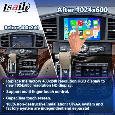 Lsailt 8 ιντσών Android πολυμέσων Carplay οθόνη διεπαφής για το 2011-2017 Nissan Quest E52