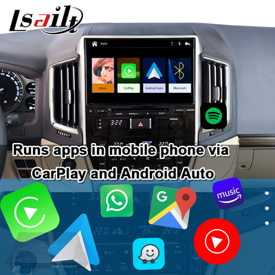 Ασύρματο CarPlay Interface για Toyota Land Cruiser 200 GX-R,VX-R 2018-2021 Fujitsu Κεντρική μονάδα με Android Auto, Σύστημα Linux