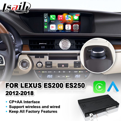 Ασύρματο Android Auto Carplay Interface για το 2012-2018 Lexus ES250 ES200 ES350 ES300h ES 250 200 Κεφαλίδα ελέγχου