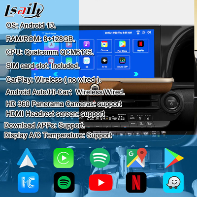 Android 13 Διασύνδεση πολυμέσων για το Toyota Crown 2023-2024 Royal Majesta Athlete Infotainment Module OEM Retrofit