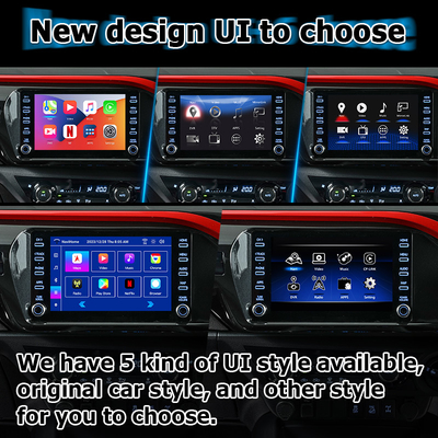 Toyota Hilux Android 13 πολυμέσων βίντεο διεπαφή ασύρματο carplay Android auto touch 3