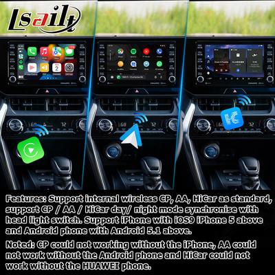 Το Toyota Harrier Venza Android 13 πολυμέσων βίντεο διεπαφή 2019-προσώπου ασύρματο carplay android auto