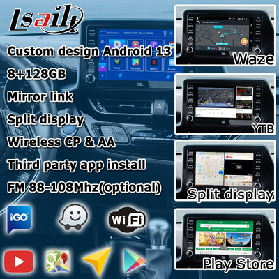 Toyota C-HR CHR Android 13 διεπαφή πολυμέσων με ασύρματο Android auto carplay