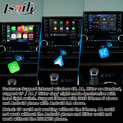 Διασύνδεση βίντεο αυτοκινήτου ασύρματο carplay android auto Android 13 TOYOTA Highlander
