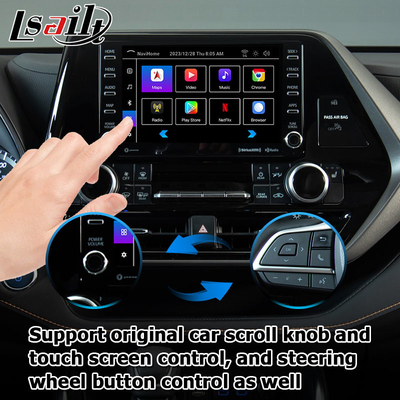Διασύνδεση βίντεο αυτοκινήτου ασύρματο carplay android auto Android 13 TOYOTA Highlander