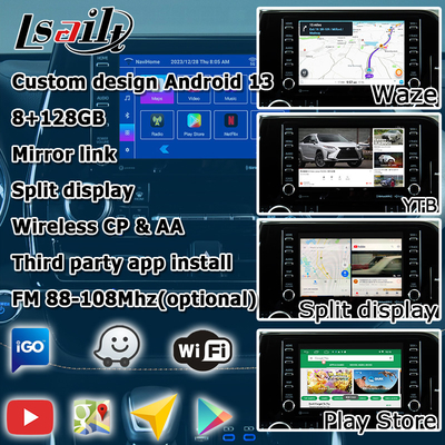 Διασύνδεση βίντεο αυτοκινήτου ασύρματο carplay android auto Android 13 TOYOTA Highlander