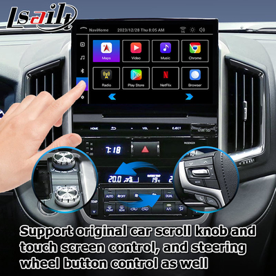 Αμαξοκίνητο Android 13 κουτί πλοήγησης για Toyota LC200 GXR Fujitsu μονάδα Carplay waze youtube οπίσθια προβολή κλπ