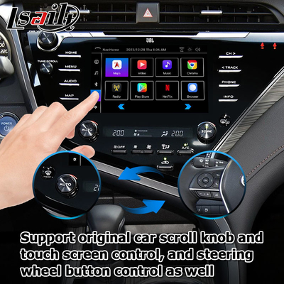 Αρρενωπή αυτόματη τηλεοπτική διεπαφή Toyota Camry Bluetooth Wifi USB Carplay οθονών επαφής