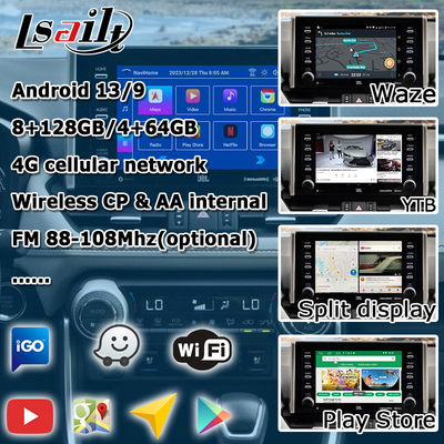 8+128GB Android 13 Carplay Android Interface Για το Toyoat RAV4 2019 Για να παρουσιάσετε το Touch N Go 3
