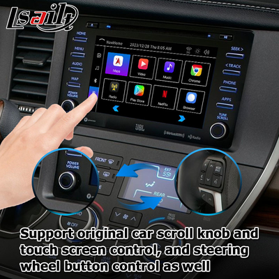 Android 13 Carplay Android video interface αυτοματοποιημένο κουτί για την Toyota Sienna