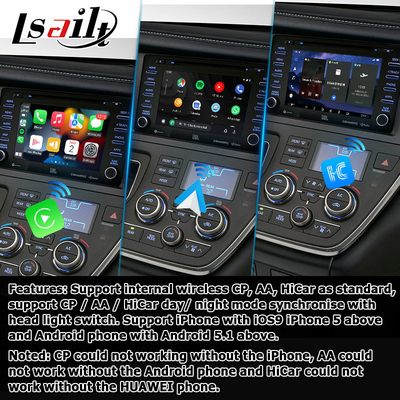 Android 13 Carplay Android video interface αυτοματοποιημένο κουτί για την Toyota Sienna