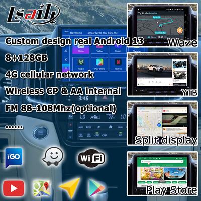 Android 13 βίντεο διεπαφή για Toyota Land Cruiser LC200 GXR με οπίσθια θέα WiFi carplay android auto