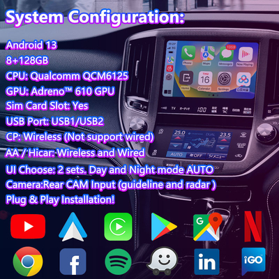 Lsailt Android Multimedia Video Interface για το 2012-2018 Toyota Crown S210 AWS210 GRS210 GWS214 Majesta Athlete