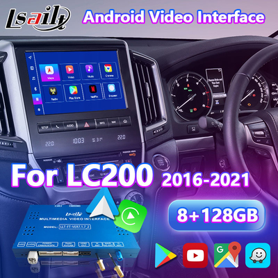 Lsailt Android Multimedia Video Interface για το 2016-2021 Toyota Land Cruiser LC 200 GXL VX VXR VX-R Σαχάρα LC200
