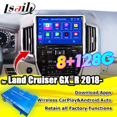 Διασύνδεση πολυμέσων Android για Land Cruiser GX_R 2018-2021 LC200 Ασύρματο Apple CarPlay & Android Auto Αναβάθμιση