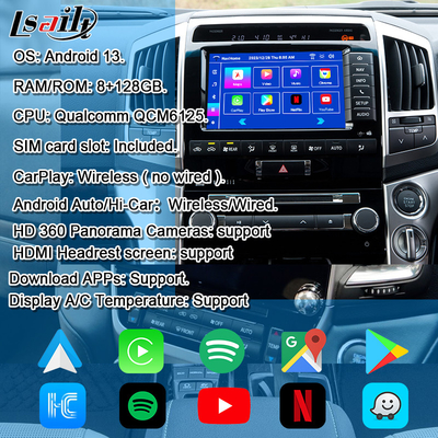 Μονάδα αναβάθμισης OEM Android για Land Cruiser 2013-2021 Ενσωμάτωση κιτ ασύρματου CarPlay YouTube, Google Map, Android Auto