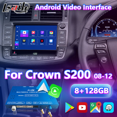Διασύνδεση βίντεο πολυμέσων Android Lsailt για Toyota Crown S200 GWS204 GRS204 URS204 UZS207 Athlete Majesta 2008-2012