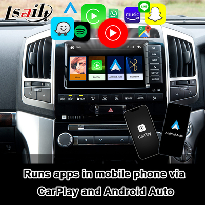 Πλαγκ και Πλέι Apple CarPlay Διασύνδεση για Land Cruiser 200 2013-2021 Πολυγλωσσική, 360 κάμερα, Υποστήριξη αντίστροφης κάμερας