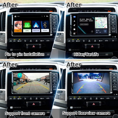 Πλαγκ και Πλέι Apple CarPlay Διασύνδεση για Land Cruiser 200 2013-2021 Πολυγλωσσική, 360 κάμερα, Υποστήριξη αντίστροφης κάμερας