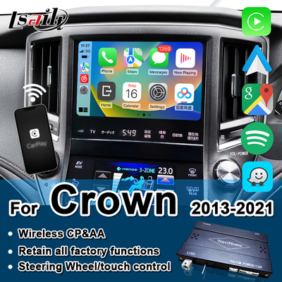 Διεπαφή Apple CarPlay Lsailt Wireless για Crown S210 2013-2016 AWS210 GRS210 GWS214 GWS215 Majesta Athlete Royal Saloon Υποστήριξη Κάμερας Οπισθοπορείας, Android Auto
