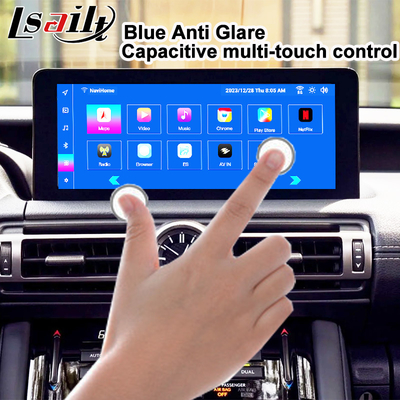 Lexus Android Screen 10,25 ίντσες Qualcomm 8 Core GPS πλοήγηση CarPlay οθόνη για Lexus IS300 IS250 IS350 2020-2023