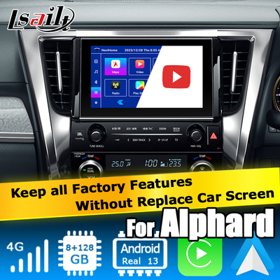 Διεπαφή βίντεο Android Carplay για Toyota Alphard Vellfire AH40
