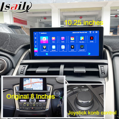 Lexus Android Screen 8 Core Qulcomm Multimedia Display για το LEXUS NX200T NX300H 2014-2021 Υποστήριξη Joystick Rotary Knot Control, YouTube, Google Play, CarPlay