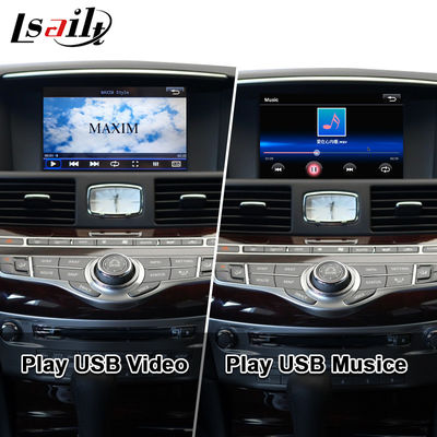 Διεπαφή CarPlay για Infiniti Q70 Q70L M35 M45 Fuga 2009-2019 Ασύρματος αντάπτορας Android Auto Ενσωμάτωση κατοπτρισμού κινητού τηλεφώνου, θερμοκρασία AC