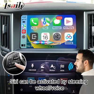 Q50 Q60 OEM Apple CarPlay Αναβάθμιση Ενσωμάτωσης Μονάδας Mobile Phone Mirroring, Εμφάνιση Θερμοκρασίας AC, Google Map, Spotify