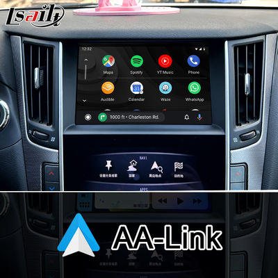 Q50 Q60 OEM Apple CarPlay Αναβάθμιση Ενσωμάτωσης Μονάδας Mobile Phone Mirroring, Εμφάνιση Θερμοκρασίας AC, Google Map, Spotify