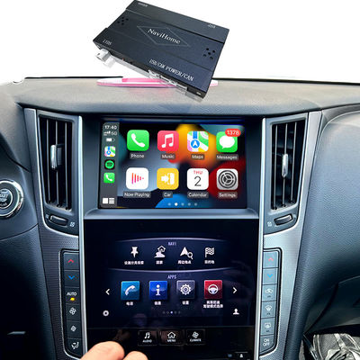 Q50 Q60 OEM Apple CarPlay Αναβάθμιση Ενσωμάτωσης Μονάδας Mobile Phone Mirroring, Εμφάνιση Θερμοκρασίας AC, Google Map, Spotify