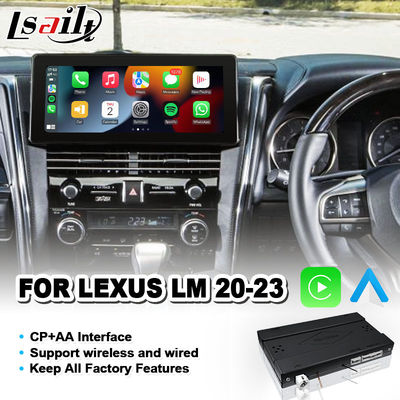 Lsailt OEM CarPlay Interface Module για το 2020-2023 Lexus LM 350 LM300h LM350 Φαρμακευτική οθόνη ασύρματο Android Auto