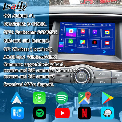 Lsailt 8G Android Multimedia Interface για Nissan Patrol 2020-2023 Android Ενσωματωμένο Google Map, CarPlay, YouTube