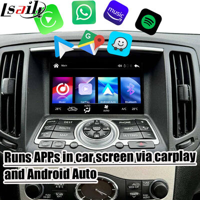 Lsailt Οθόνη 7 ιντσών Ασύρματου Android Auto CarPlay για Infiniti G37 G25 G35 Skyline 370GT (V36) Q40 2007-2014 Οθόνη αφής HD