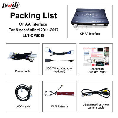 Ασύρματο Apple Carplay Interface για το Pathfinder R51 D40 Navara 08IT με Android Auto, Bluetooth, WiFi, YouTube Music