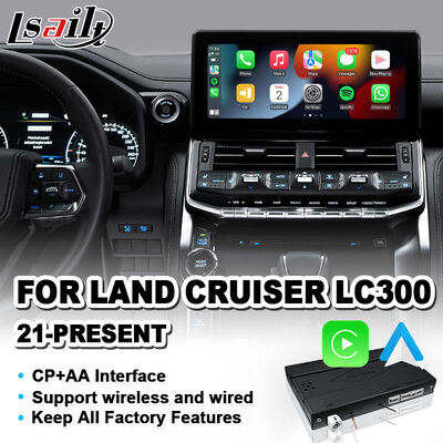 Lsailt Ασύρματη διεπαφή Android Auto Carplay για Toyota Land Cruiser 300 GX-R VX-R GR GR-S Sahara ZX VX LC300 2021-2024
