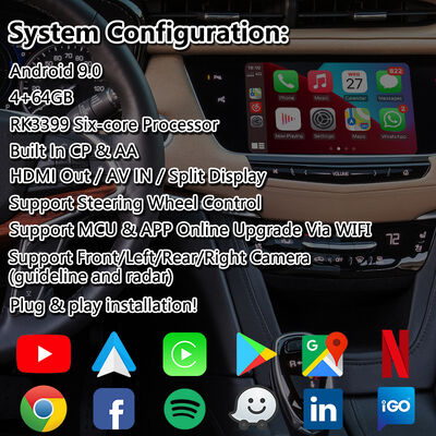 Lsailt Android Multimedia Video Interface για το Cadillac XT5 Platinum CUE System 2016-2019