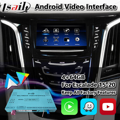 Lsait Android Navigation Multimedia Video Interface για το 2015-2020 Cadillac Escalade Σύστημα CUE με Carplay