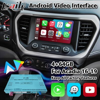 Lsailt Android Σύστημα πλοήγησης GPS Διασύνδεση Carplay για 2016-2019 GMC Acadia Intellilink Σύστημα