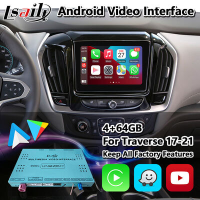 Διεπαφή πολυμέσων Android Carplay για Chevrolet Traverse με πλοήγηση GPS