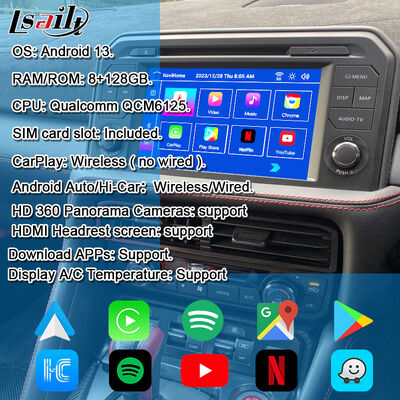 NISSAN Multimedia Interface OEM Αναβάθμιση Android για GT-R 2017+Integrated Wireless CarPlay, YouTube, NetFlix, Android Auto