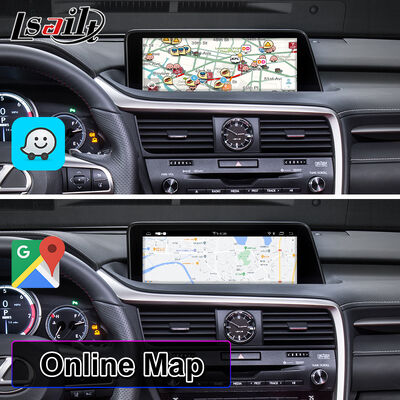 Lsailt Android Carplay πολυμέσων οθόνη διεπαφής για το 2016-2019 Lexus RX Knob RX350 RX450h RX200t RX300