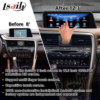 Lsailt Android Multimedia Carplay Screen για 2016-2019 Lexus RX RX450h RX350 RX200t RX300 RX450L RX350L