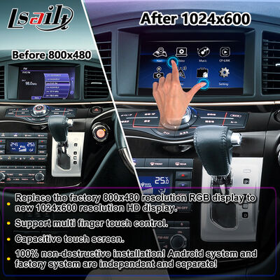 Lsailt Android Carplay πολυμέσων οθόνη για το 2010-2020 Nissan Elgrand E52
