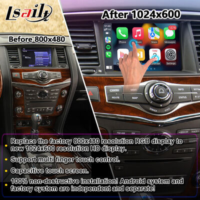 Lsailt Android Carplay πολυμέσων οθόνη για το 2010-2017 Infiniti QX80 QX56