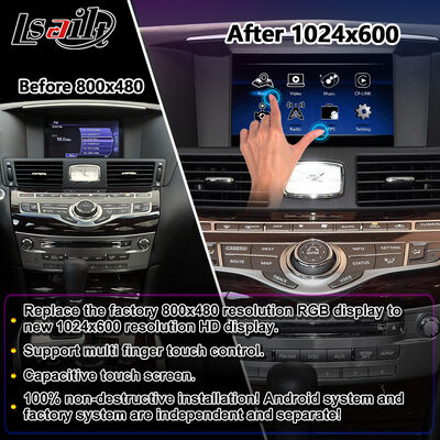 Ηθόνη πολυμέσων Android Carplay για το 2010-2023 Infiniti M25 M30d M37 M56 M35h Y51 Q70