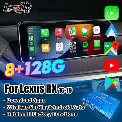 CarPlay/Android Multimedia System Lexus Video Interface για το RX450H RX350 12.3 ίντσες 2016-2021 Ενσωματωμένο YouTube, NetFlix,Android Auto