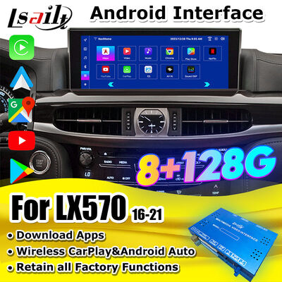 OEM Android Upgrade Module για το LX570 Lexus RX GX LS NX ES Ενσωμάτωση Ασύρματο CarPlay, Android Auto, YouTube,NetFlix