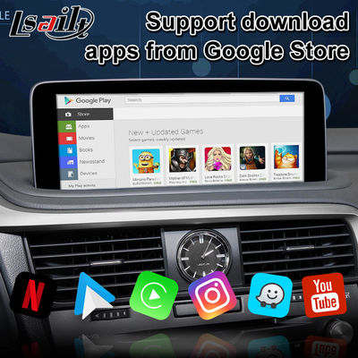 Lsailt 12,3 ιντσών ασύρματη οθόνη πολυμέσων Android Auto Carplay για Lexus RX RX350 RX450h